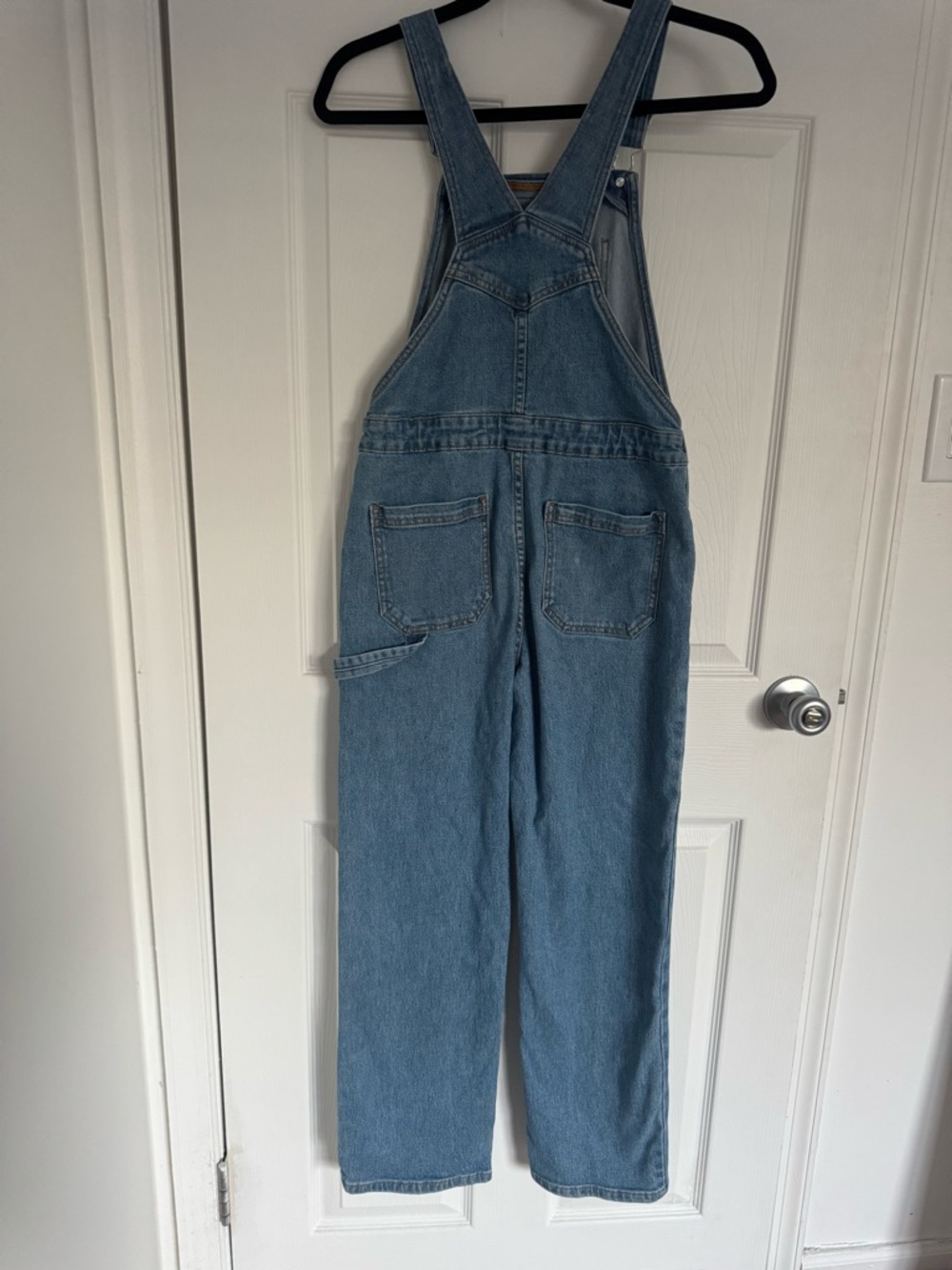 Epic Threads Girls Blue Denim Overalls with Striped Tee - Picture 9 of 13